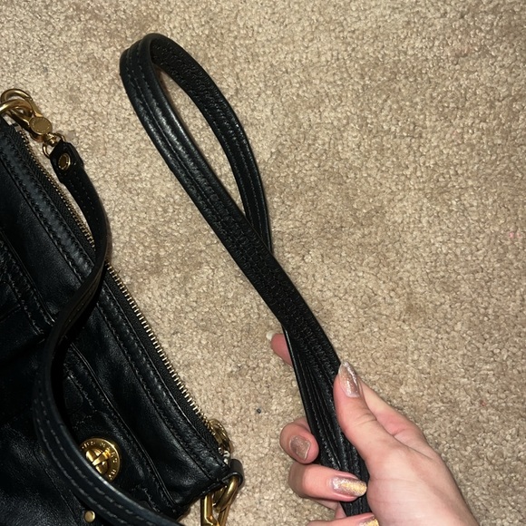 Black Leather Crossbody Bag - Picture 5 of 6